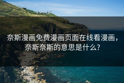 奈斯漫画免费漫画页面在线看漫画，奈斯奈斯的意思是什么?