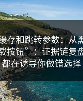 我看了缓存和跳转参数：从黑料每日到“下载按钮”：证据链复盘每一步都在诱导你做错选择