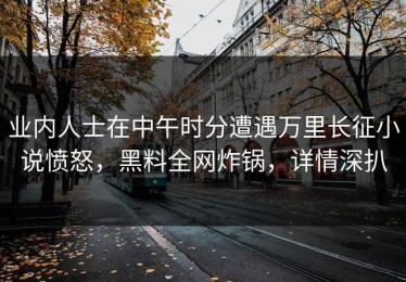 业内人士在中午时分遭遇万里长征小说愤怒，黑料全网炸锅，详情深扒