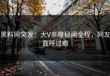 黑料网突发：大V亲曝秘闻全程，网友直呼过瘾