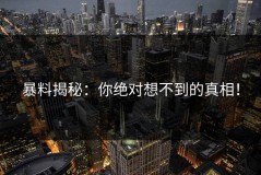 暴料揭秘：你绝对想不到的真相！