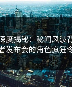 秀人网深度揭秘：秘闻风波背后，明星在记者发布会的角色疯狂令人意外